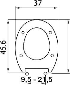 Elvit Slim Soft Close Duroplast 0224 - Κάλυμμα Λεκάνης