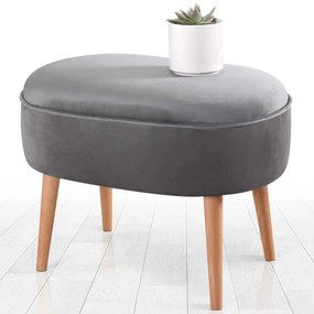 Σκαμπό Moile 209FLF1204 63x44x47cm Grey