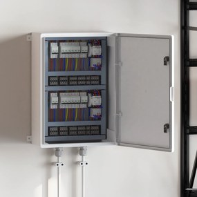 vidaXL Ντουλάπι Ελέγχου IP65 Αδιάβροχο Γκρι 50x24,5x70 εκ. ABS Πλαστικό