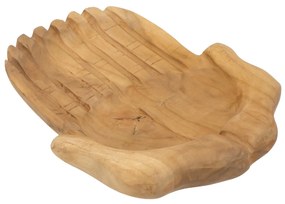 Artekko Woody Διακοσμητικός Δίσκος Πιατέλα από Ξύλο Teak Φυσική Απόχρωση (36.5x36.5x7.6)cm Artekko 70647