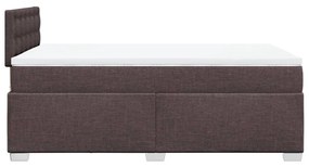 ΚΡΕΒΑΤΙ BOXSPRING ΜΕ ΣΤΡΩΜΑ ΣΚΟΥΡΟ ΚΑΦΕ 120X200 ΕΚ. ΥΦΑΣΜΑΤΙΝΟ 3288172