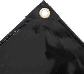 vidaXL Μουσαμάς Μαύρος 650 γρ./μ.² 3,5 x 2,5 μ.