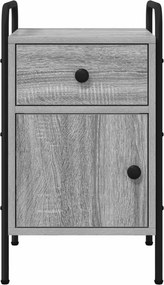 vidaXL Κομοδίνο 2 τμχ. Γκρι Sonoma 35 x 36,5 x 61 εκ