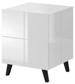 bedside cabinet REJA (set of 2) white gloss/white gloss DIOMMI CAMA-REJA-SZAFKA-NOCNA-BI/BI