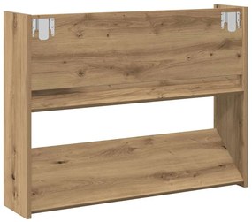 vidaXL Παπουτσοθήκη Τοίχου Αρτισιανή Δρυς 80x18x60 εκ. Επεξ. Ξύλο