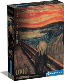 Clementoni Παζλ Museum Collection Munch: Η Κραυγή 1000 τμχ - Compact Box