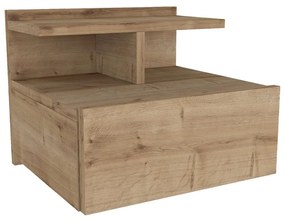 κομοδίνο arend φυσικό μοριοσανίδα/μελαμίνη 40x35x32cm - art-14410304