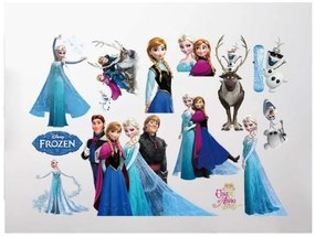 Παιδικό Αυτοκόλλητο Τοίχου Frozen Έλσα Όλαφ Άννα Disney ZYPA-1431-NN Μπλε-ZYPA-1431-NN-Μπλε ZYPA-1431-NN