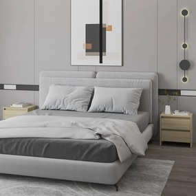 VidaXL Κομοδίνα 2 τεμ. Sonoma Δρυς 45x34,5x44,5 εκ. Επεξεργασμένο Ξύλο