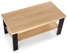 JENNA, c.table, natural hikora / black DIOMMI V-PL-JENNA-LAW-HIKORA/CZARNY