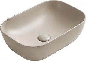 Mexen Rita νιπτήρας επιτραπέζιος 45 x 32 cm, μπεζ ματ - 21084566