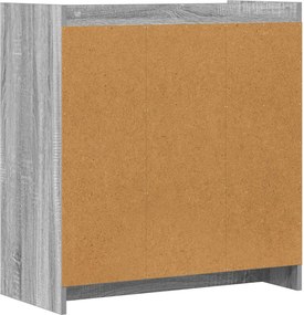 vidaXL Πλαϊνό γραφείο Γκρι Sonoma 72 x 36 x 80 εκ. Επεξεργασμένο Ξύλο