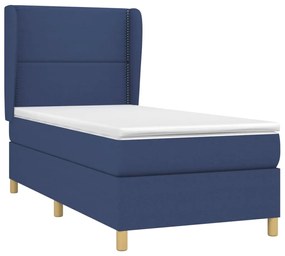 ΚΡΕΒΑΤΙ BOXSPRING ΜΕ ΣΤΡΩΜΑ ΜΠΛΕ 80X200 ΕΚ. ΥΦΑΣΜΑΤΙΝΟ 3128403