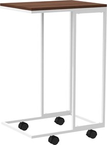 vidaXL Βοηθητικό Τραπέζι με Ρόδες Λευκό 40x30x63,5 εκ. Επεξεργ. Ξύλο