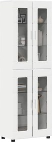 vidaXL Highboard FLORIN Λευκό 60 x 35 x 182 εκ. Επεξεργασμένο ξύλο