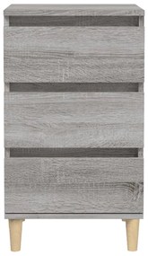 vidaXL Κομοδίνο Γκρι Sonoma 40x35x70 εκ. από Επεξεργασμένο Ξύλο