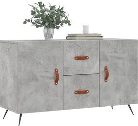 vidaXL Ντουλάπι Γκρι Σκυροδέματος 100 x 36 x 60 εκ. Επεξεργασμένο Ξύλο