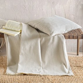 Ριχτάρι Ewan Beige Ρυθμός Τριθέσιο 180x280cm Βαμβάκι-Πολυέστερ