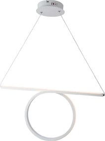 Φωτιστικό οροφής Noose LED-Λευκό-Μήκος: 64 εκ.