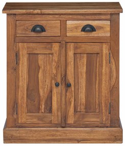 vidaXL Ντουλάπι αποθήκευσης Φυσικό 65 x 30 x 75 cm Στερεό Ξύλο Τίκ