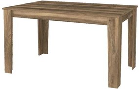 Τραπέζι Darlen Megapap χρώμα καρυδί 125x72x74εκ.