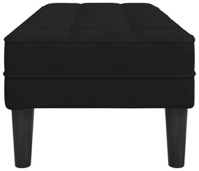 vidaXL Παγκάκι Μαύρο 113x57x39 εκ. Βελούδο