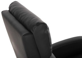 ΠΟΛΥΘΡΟΝΑ RELAX HIBER HM9782.11 ΜΑΥΡΟ PU 67,5x90x104Υ εκ.