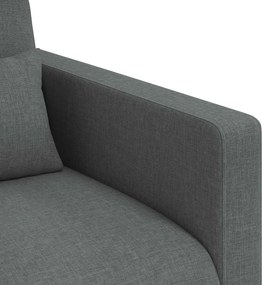vidaXL Καναπές 2 pcs Σκούρο Γκρι