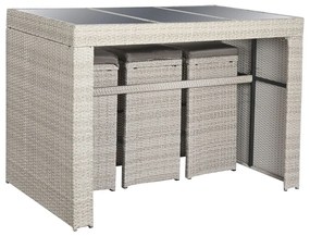 Σετ Τραπέζι με 6 Καρέκλες DKD Home Decor 143 x 80 x 100 cm