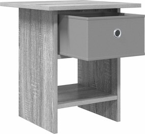 vidaXL Κομοδίνο 2 τεμ. Γκρίζο Σονομα 41 x 40 x 45 εκ