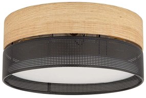 Φωτιστικό Οροφής - Πλαφονιέρα 4800 Φ50x17cm 4xE27 15W Natural-Black TK Lighting