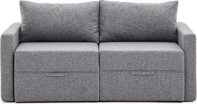 Διθέσιος Καναπές Κρεβάτι Γκρι SAROS 110x155x72