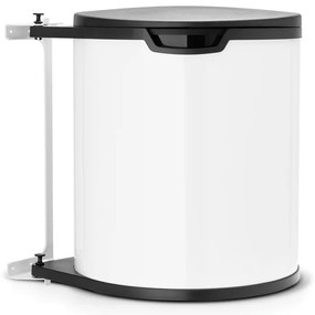 Brabantia 647045 Built-In Κάδος Απορριμμάτων από Ανοξείδωτο Ατσάλι 15L, White