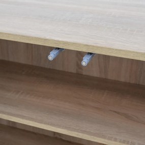 Μπουφές Billie pakoworld sonoma-γκρι 149x40x77εκ