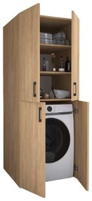 Megapap Ντουλάπα Μπάνιου - Έπιπλο Πλυντηρίου Millay Sapphire Oak