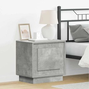vidaXL Κομοδίνο 2 pcs Σκυρόδεμα Γκρι 44 x 34,5 x 45 εκ