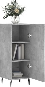 vidaXL Ντουλάπι Γκρι Σκυροδέματος 34,5x34x90 εκ. Επεξεργασμένο Ξύλο