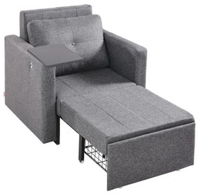 VEVOR Sleeper Sofa Bed with Side Pocket Pillow Desk Board 5 Adjustable Backrest