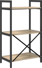 vidaXL Ράφι Βιβλίων Δρύς Sonoma 56 x 34 x 96 εκ Επεξεργασμένο ξύλο