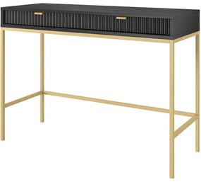 Κονσόλα Nova T104Cz_GL 104x50x78cm Anthracite-Gold Μελαμίνη,Μέταλλο