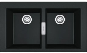 Franke Sirius 2.0 620 Carbon Black Tectonite Νεροχύτης 80cm
