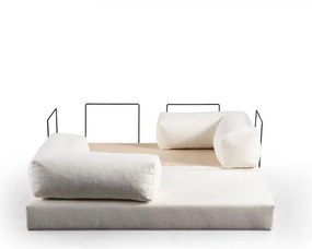 2-Seat Sofa-Bed Via Con - White White