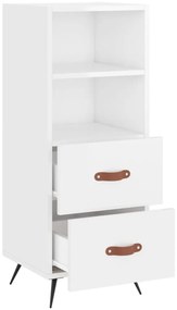 vidaXL Ντουλάπι Γυαλιστερό Λευκό 34,5x34x90 εκ. Επεξεργασμένο Ξύλο