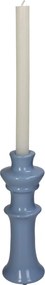 Κηροπήγιο ArteLibre Μπλε Κεραμικό 8x8x24cm