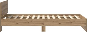 vidaXL Σκελετός Κρεβατιού Artisan Oak 90 x 190 cm Επεξεργασμένο Ξύλο