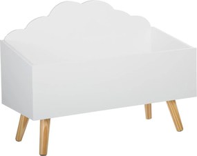 Κουτί Αποθήκευσης Παιχνιδιών (58x28x45.5) A-S Cloud White 127156B