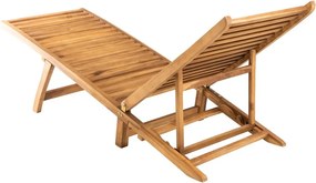 vidaXL Ξαπλώστρα από Μασίφ Ξύλο Teak