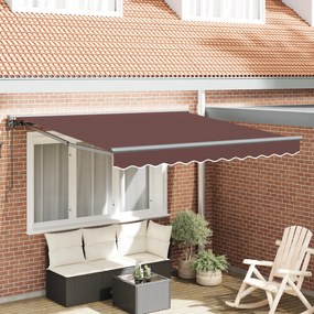 vidaXL Σκηνίτσα Αναδιπλούμενη Καφέ 350x250 εκ ύφασμα