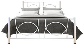 Κρεβάτι Μεταλλικό Koupa Καφέ Σφυρήλατο, 150x190 εκ.