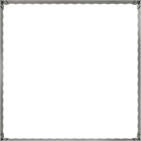 vidaXL Περίγραμμα γκαζόν 4 τμχ. 100 x 100 x 35 cm Ατσάλι Ασημί